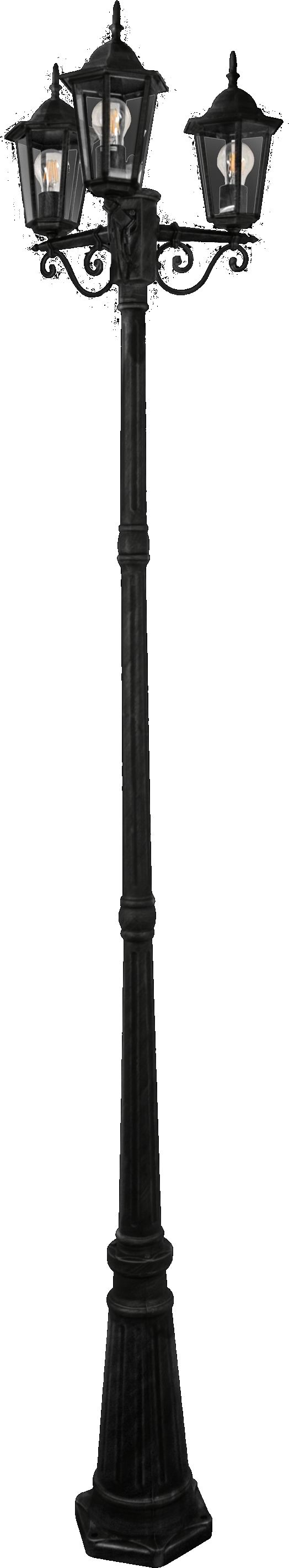 Goldlux Liguria venkovní stojací lampa 3x20 W černá 313423