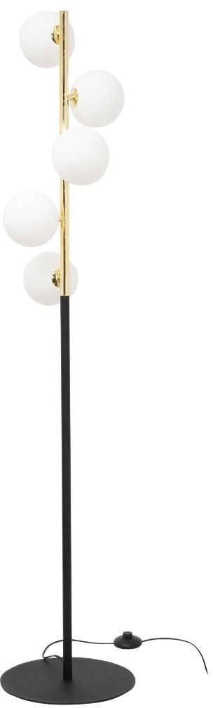 Zuma Line Ali stojací lampa 5x40 W bílá-černá-zlatá 5649