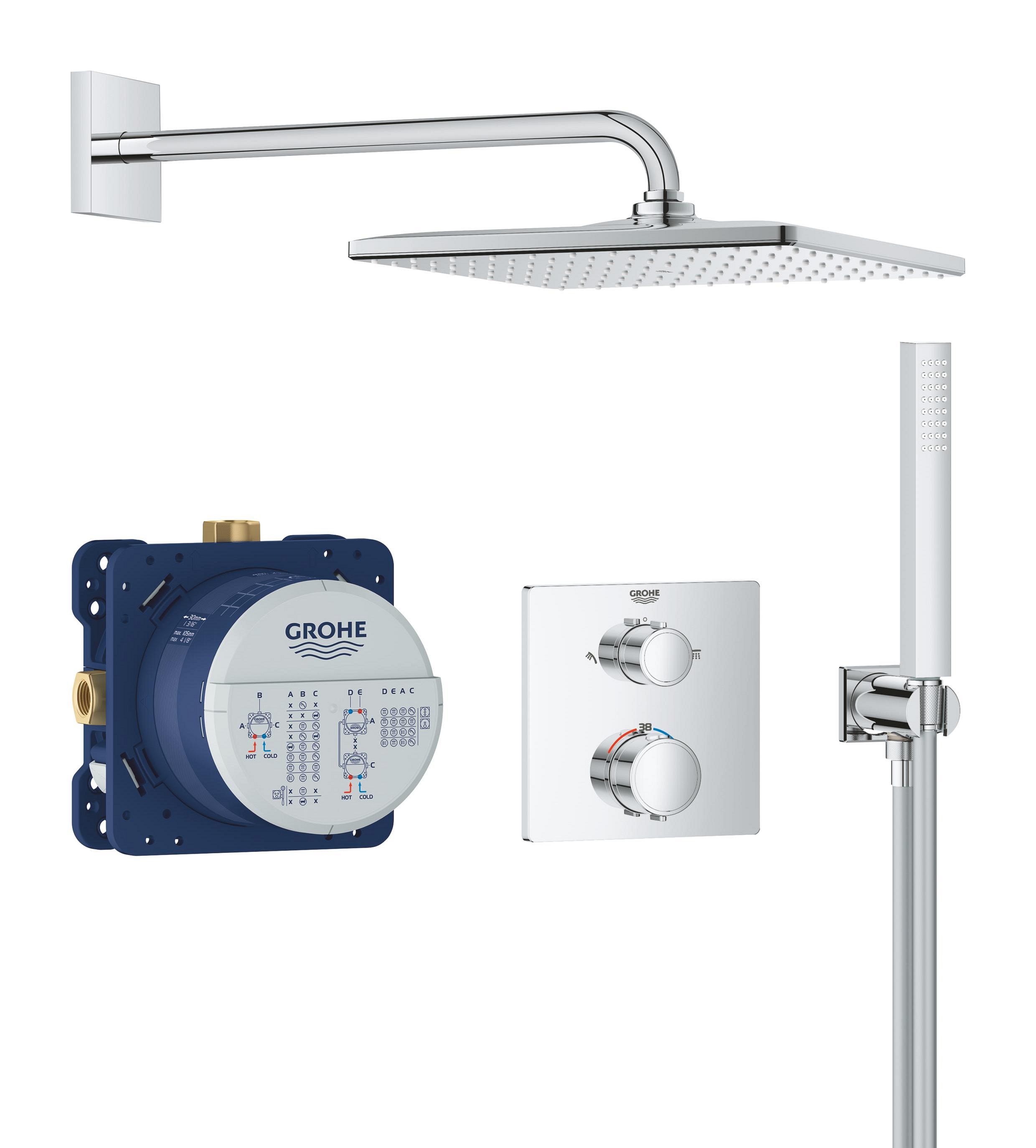 Grohe Vitalio Start sprchová sada pod omítku s termostatem ano chrom 34881000