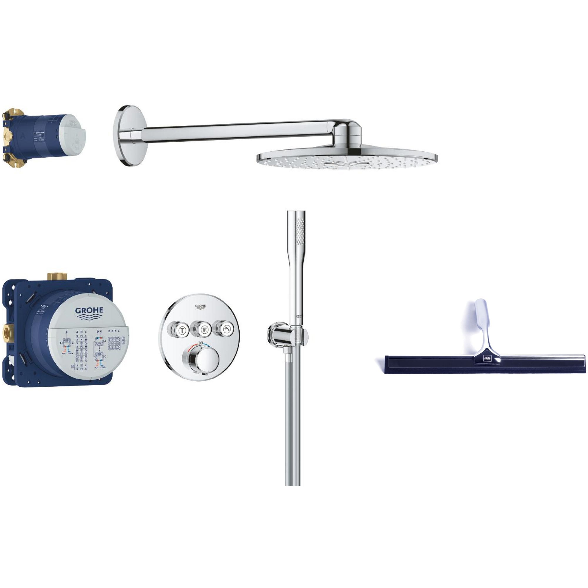 Set sprchová sada Grohe Precision Smartcontrol 34874000, stěrka na vodu Grohe 4067393055617