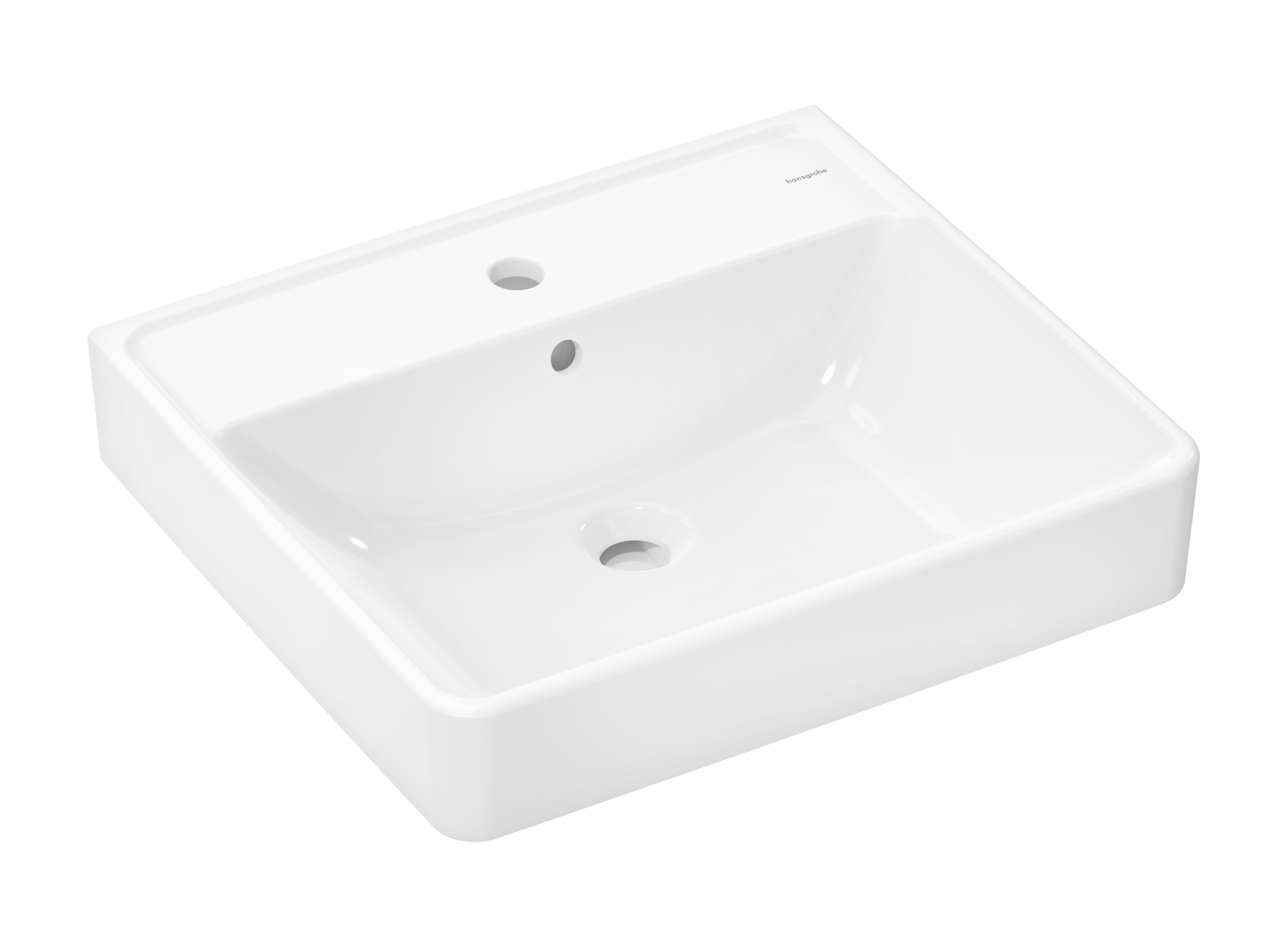 Hansgrohe Xanuia Q umyvadlo 55x48 cm obdélníkový klasický-na pult bílá 60238450