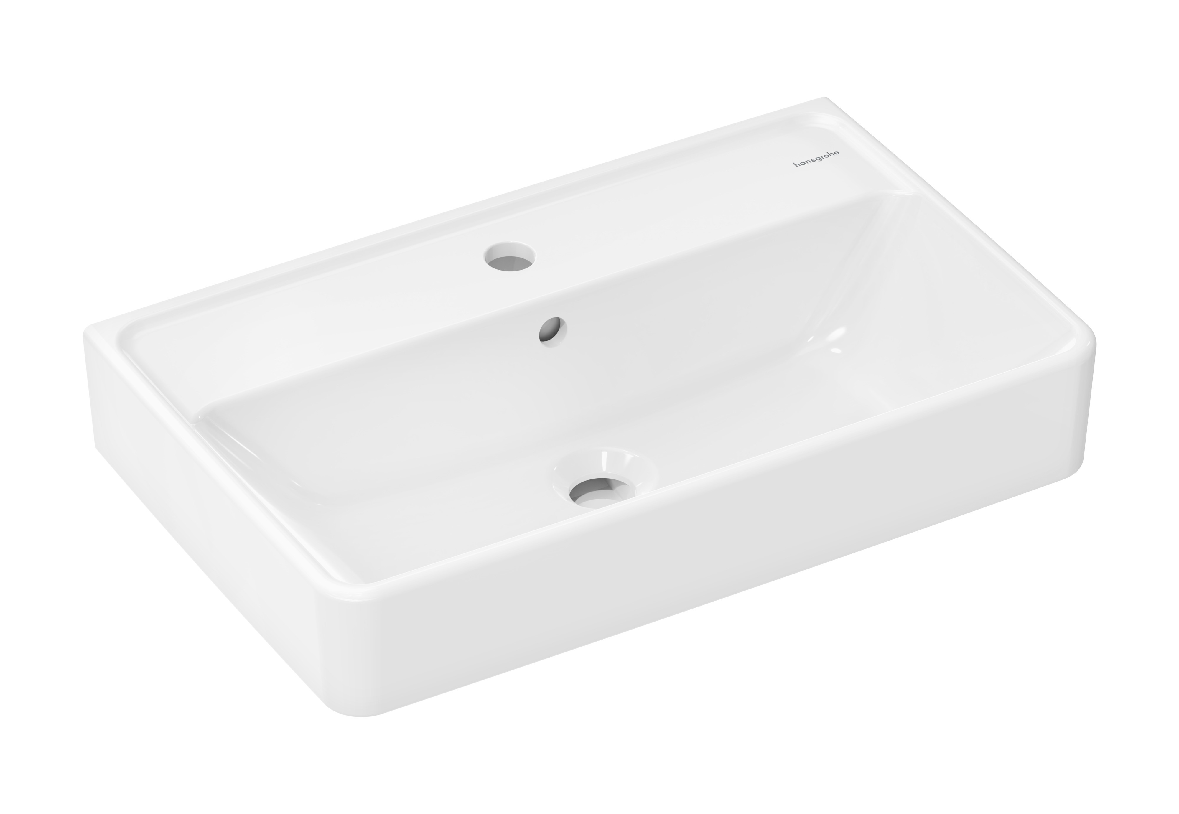 Hansgrohe Xanuia Q umyvadlo 60x37 cm obdélníkový klasický bílá lesk 61124450