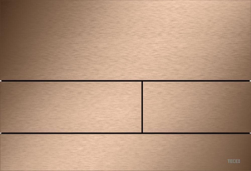 Tece Square splachovací tlačítko pro WC zlatá 9240848