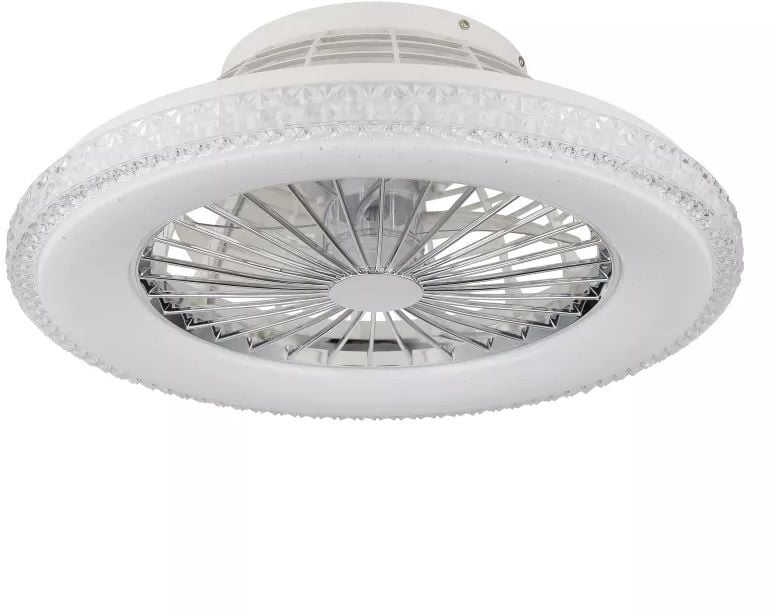 Globo Lighting Corusso stropní ventilátor se světlem 1x40 W bílá-chrom 03654