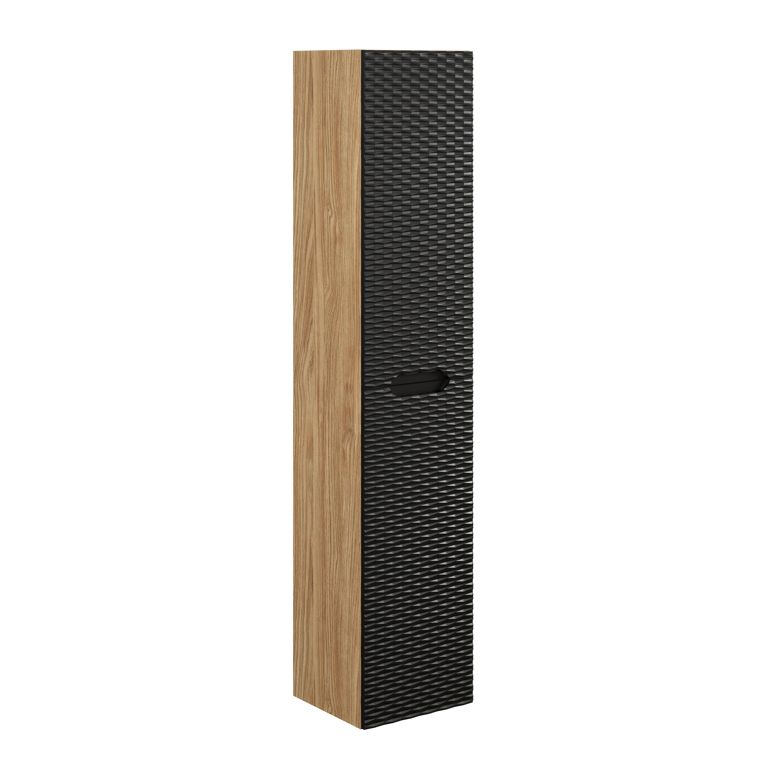 Comad Ocean Black skříňka 35x33x170 cm černá-dub OCEAN BLACK 80-02-2D