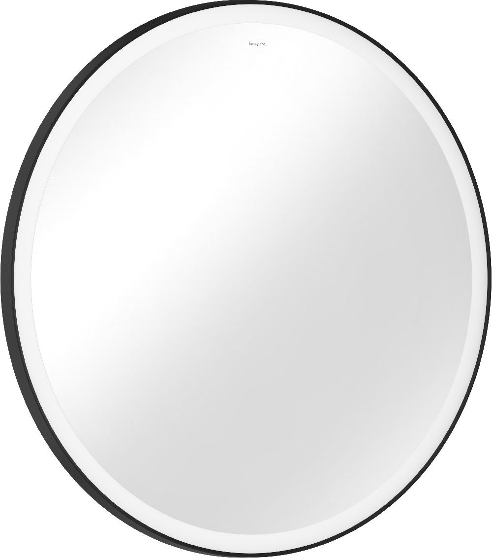 Hansgrohe Xarita Lite S zrcadlo 90x90 cm kulatý s osvětlením s vyhřívací podložkou černá 54980670