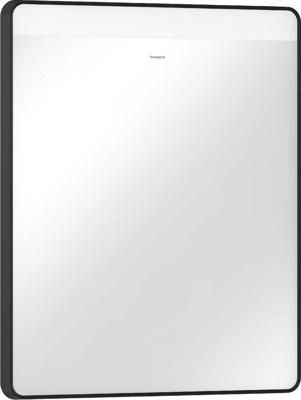 Hansgrohe Xarita Lite Q zrcadlo 60x70 cm obdélníkový s osvětlením s vyhřívací podložkou černá 54970670