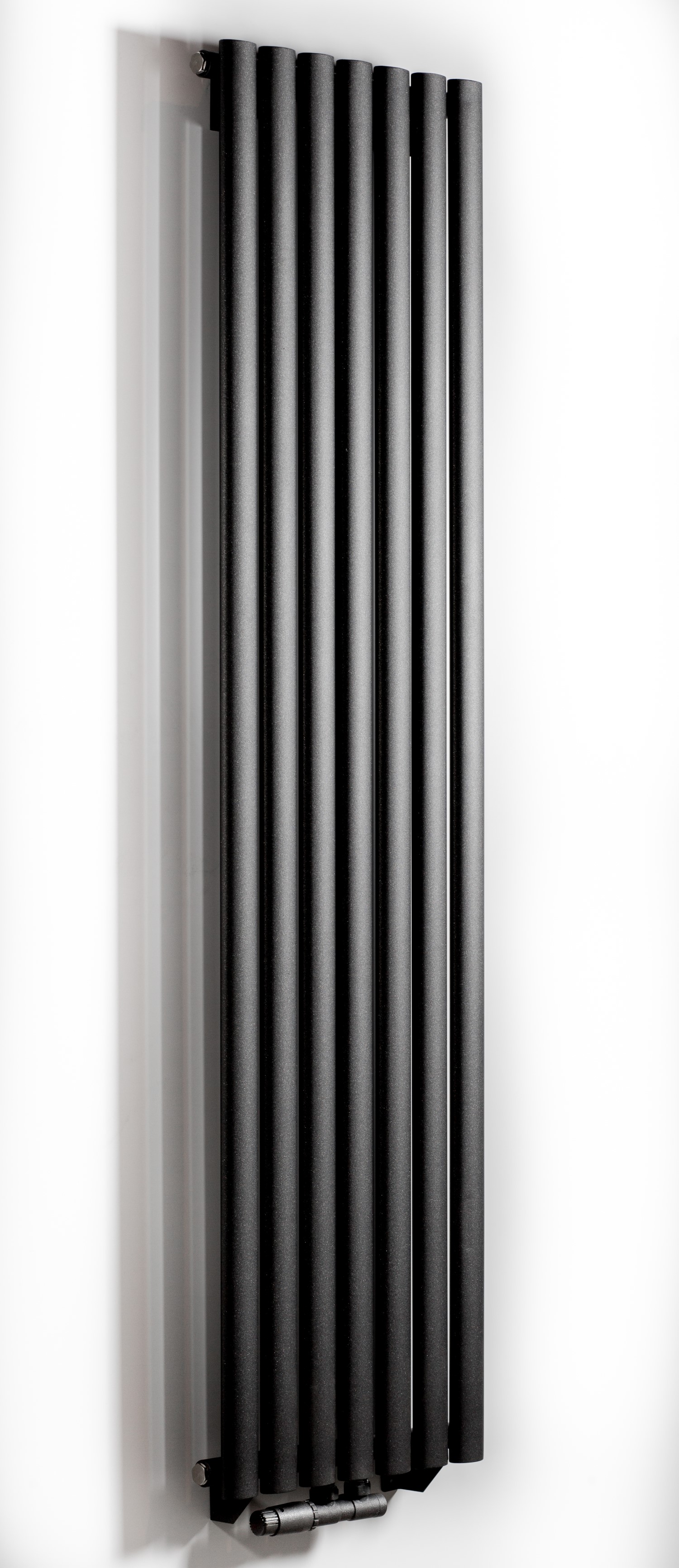 Luxrad Ring dekorativní radiátor 160x35.2 cm podłączenie spodní grafitová RIN1600352S007ZDC