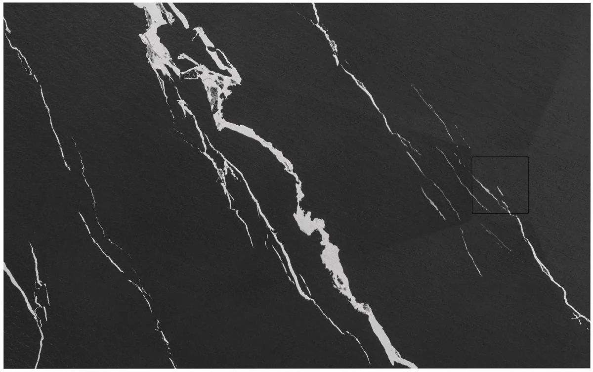 Rea Bazalt Carrara Black obdélníková sprchová vanička 80x100 cm černá REA-K7007