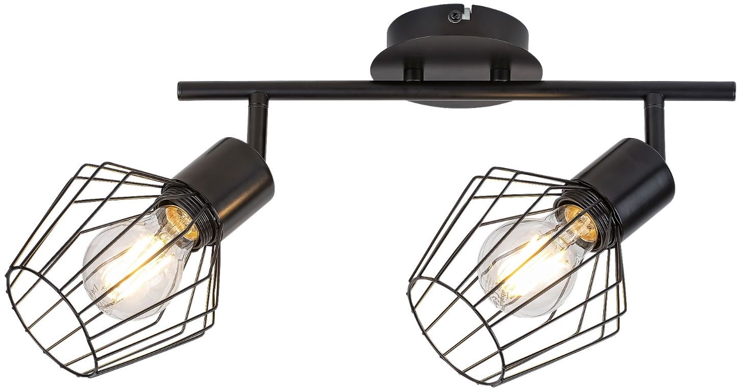 Rabalux Belano stropní světlo 2x40 W černá 3535