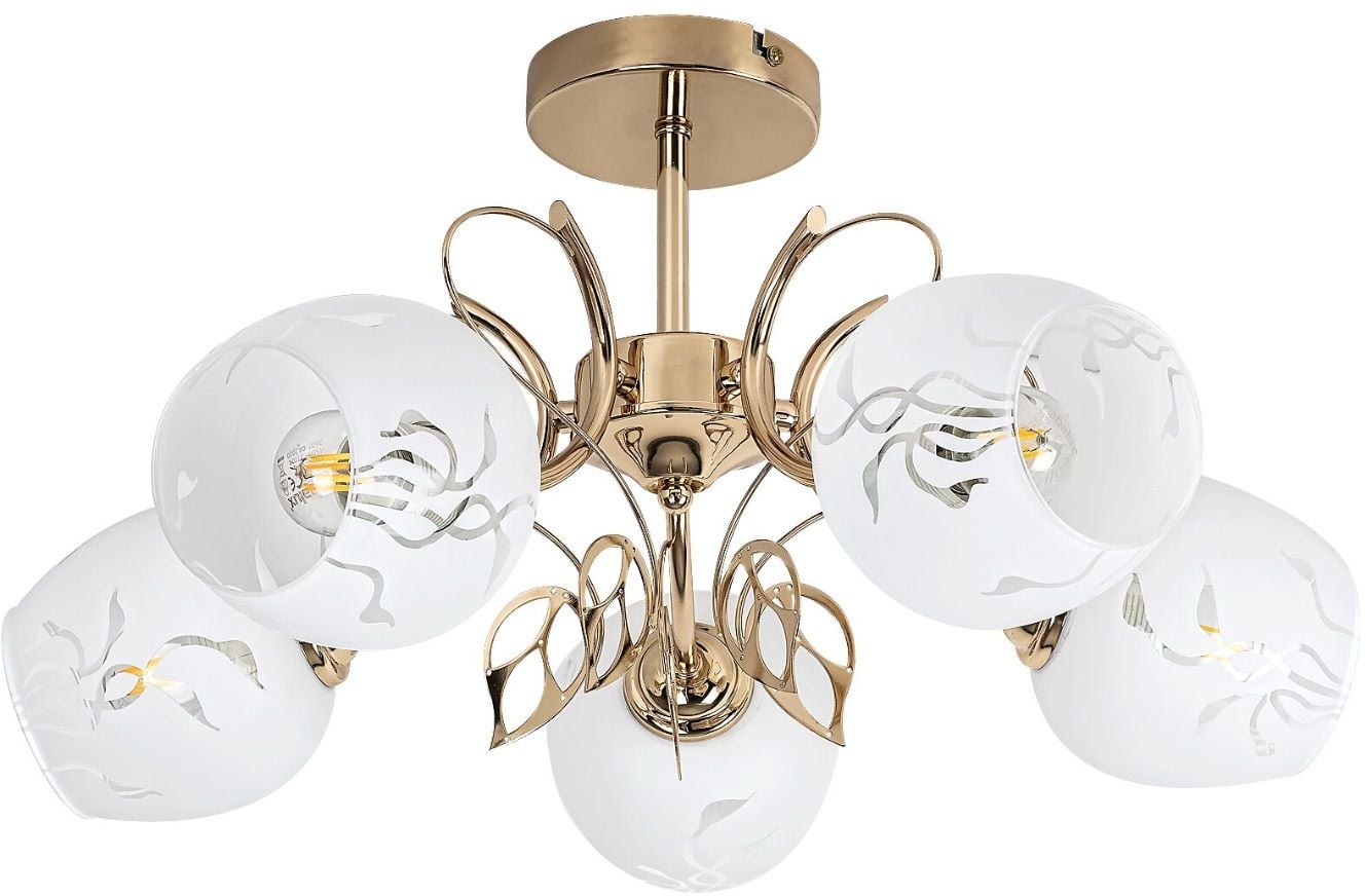 Rabalux Fauna stropní světlo 5x40 W zlatá 5099