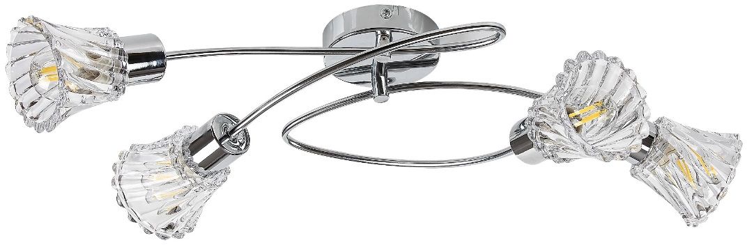 Rabalux Hestia stropní světlo 4x40 W chrom-průhledná 5302