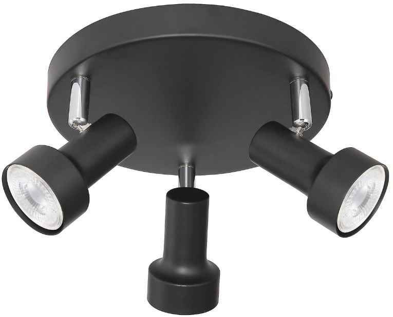 Rabalux Konrad stropní světlo 3x50 W černá 5324