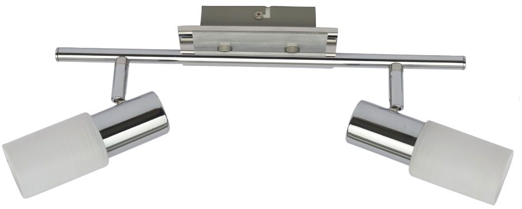 Rabalux Logan stropní světlo 2x40 W bílá-chrom 6097