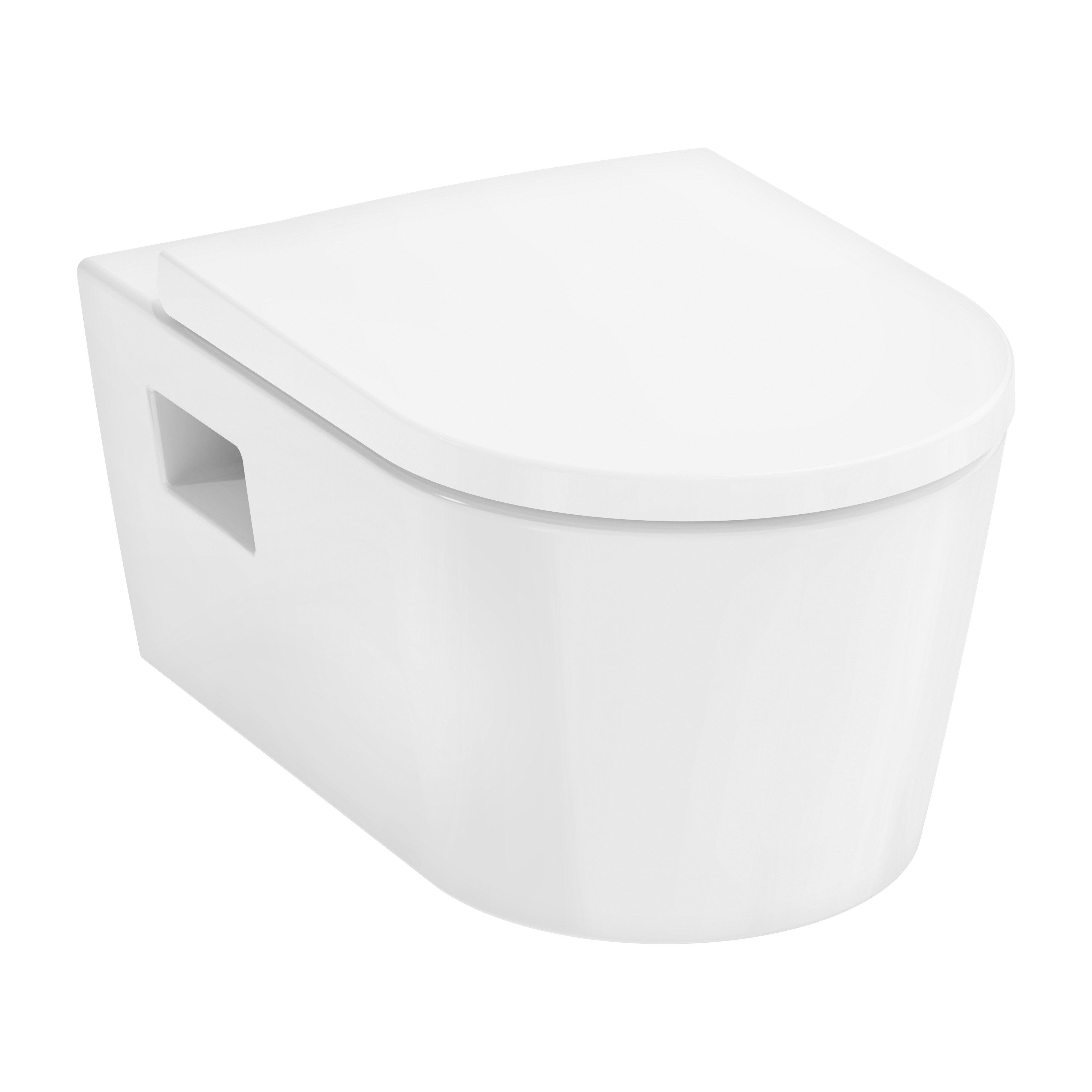 Hansgrohe EluPura Original S sada wc s mísou a sedátkem závěsná bez splachovacího kruhu bílá lesk 60207450
