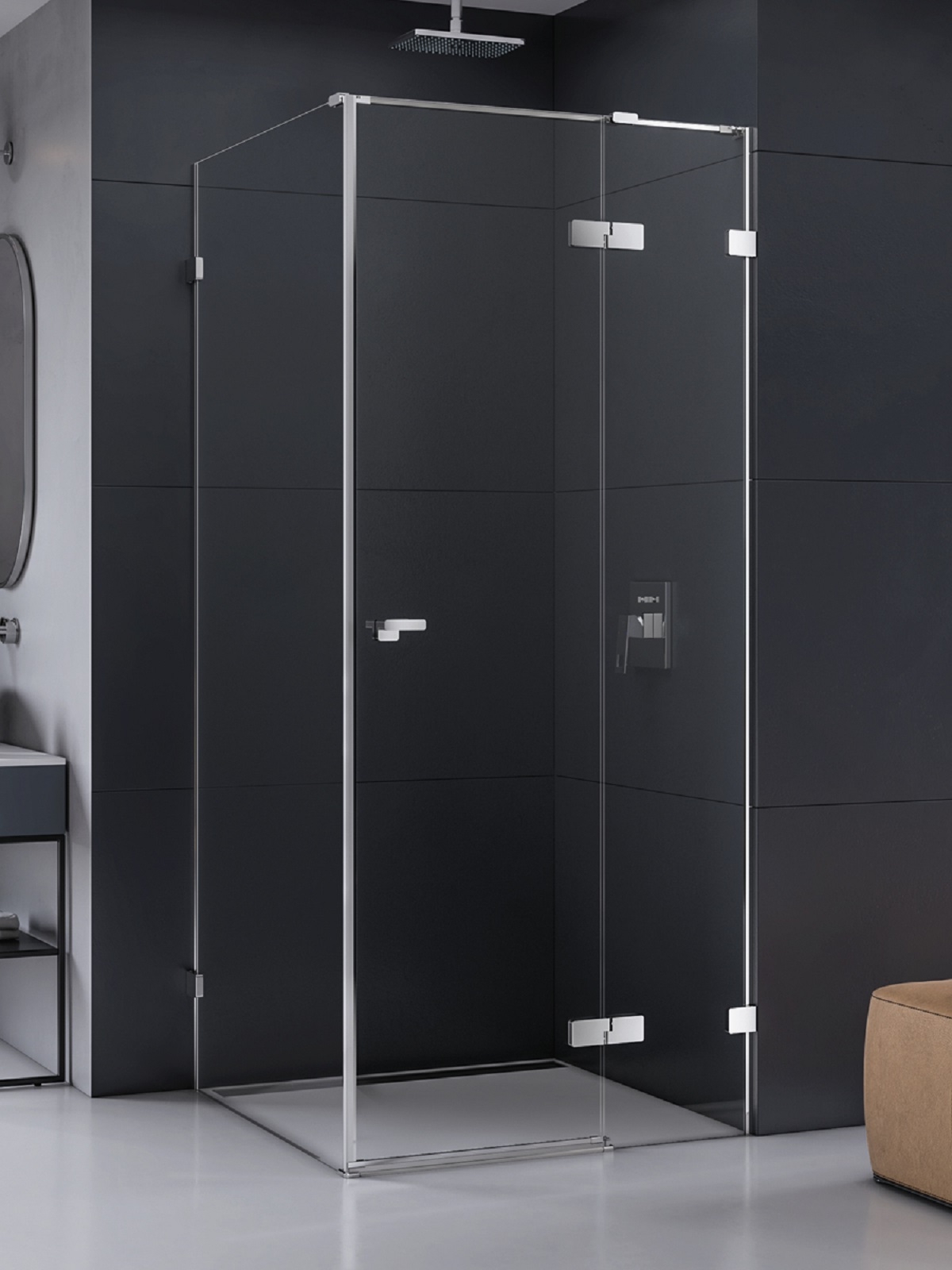 New Trendy Eventa sprchový kout 100x80 cm obdélníkový chrom lesk/průhledné sklo EXK-4501