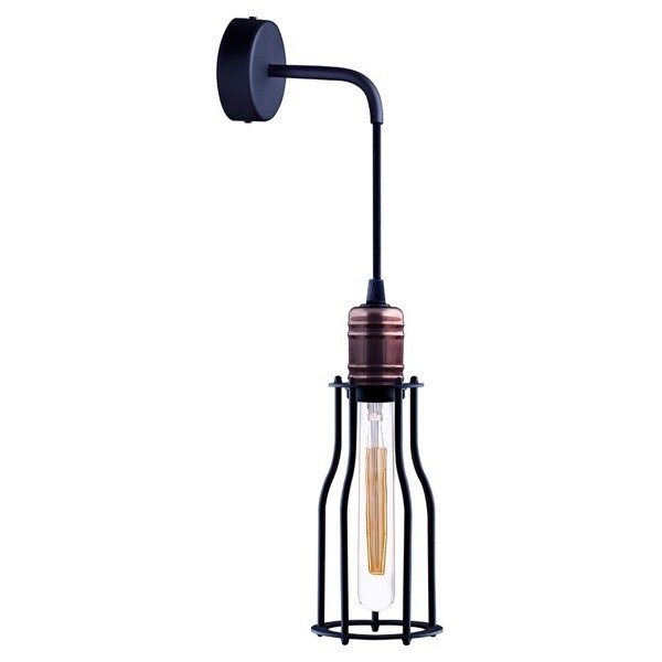 Nowodvorski Lighting Worshop nástěnné svítidlo 1x25 W černá-měděná 6605