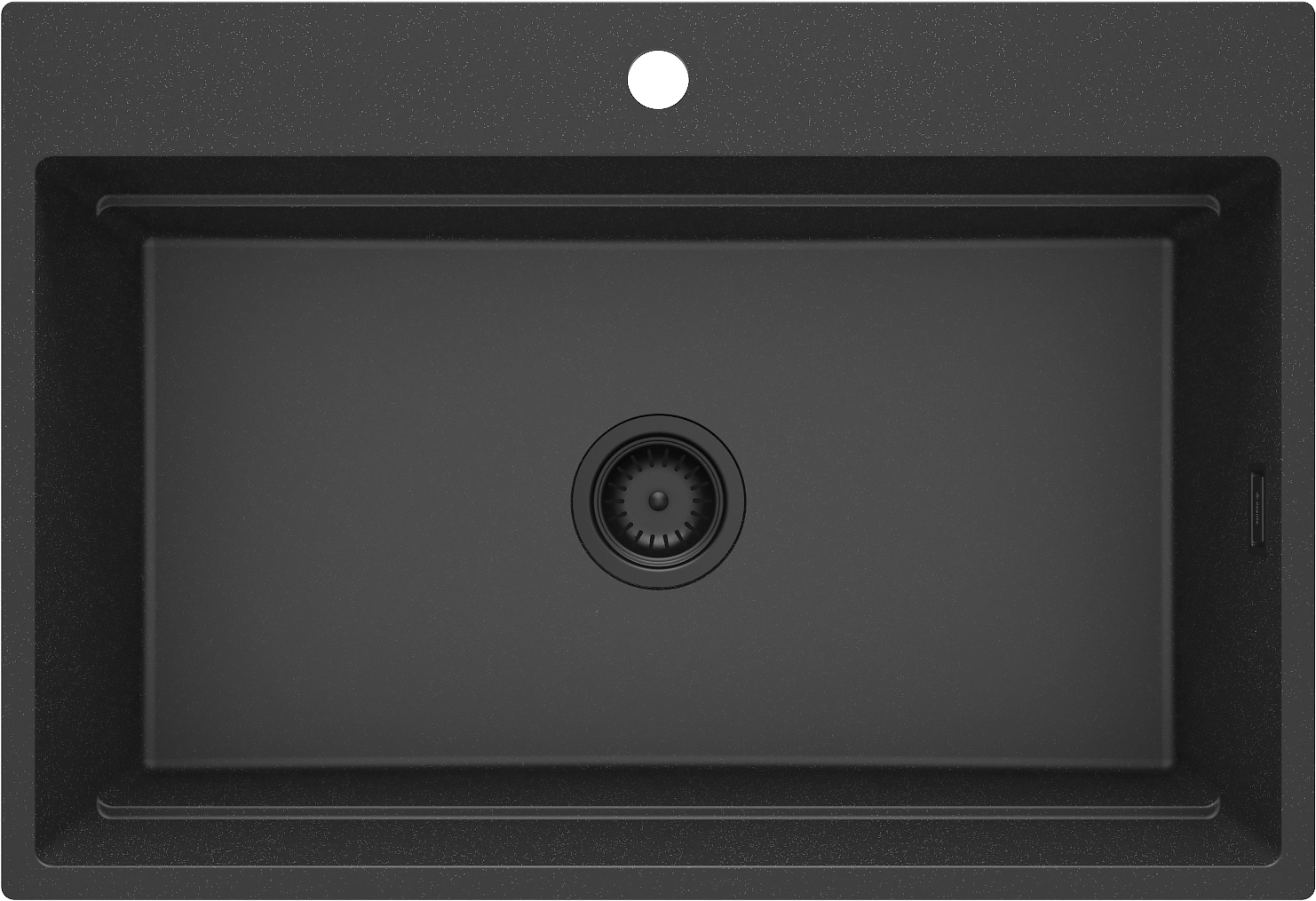 Deante Magnetic granitový dřez 76x52 cm šedá/grafitová/onyx ZRM_G10B