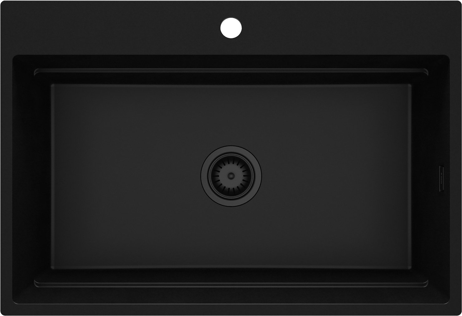 Deante Magnetic granitový dřez 76x52 cm černá ZRM_N10B