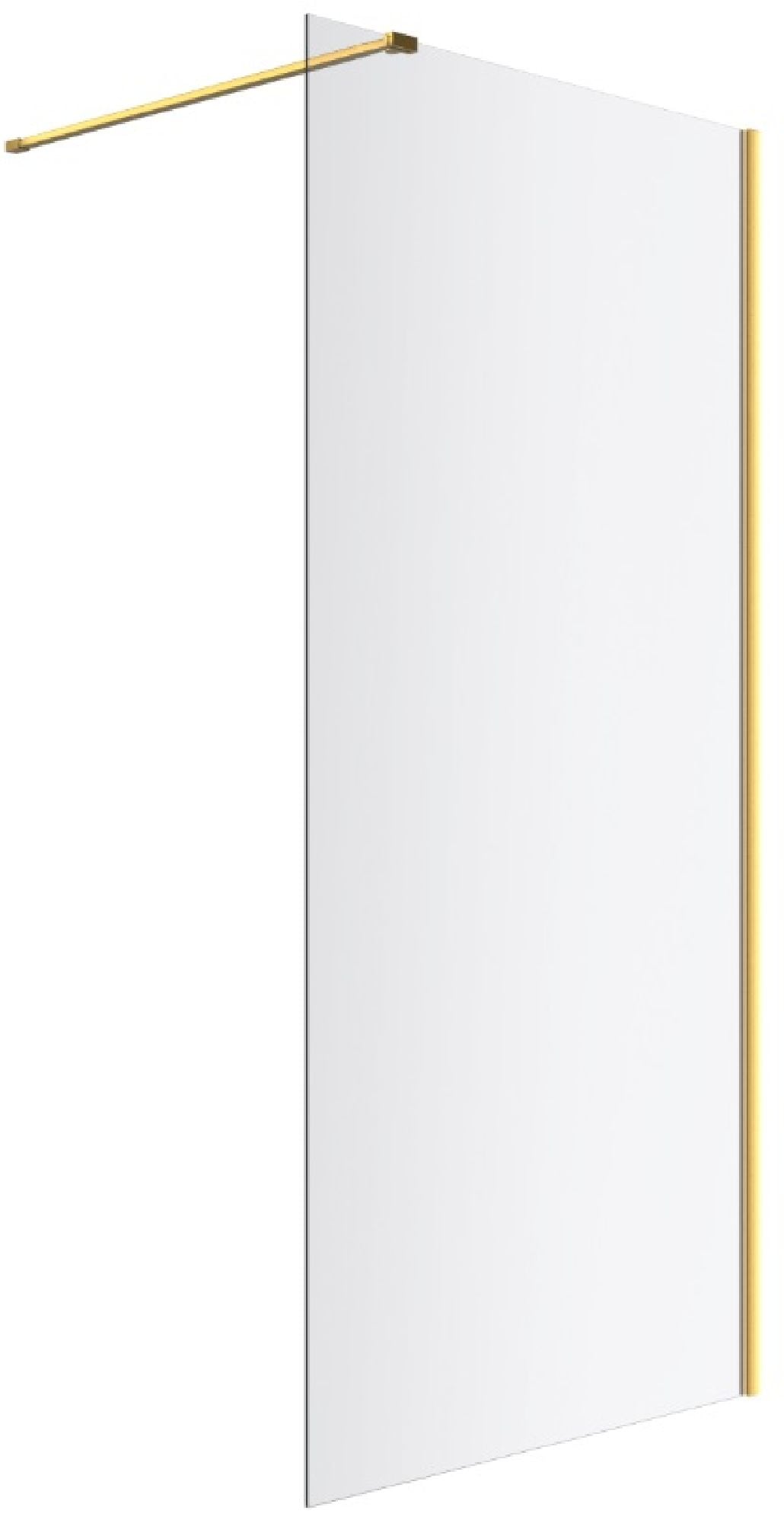 Excellent Vidoq sprchová zástěna walk-in 90 cm zlatá kartáčovaný/průhledné sklo KAEX.1506.900.LP.GB