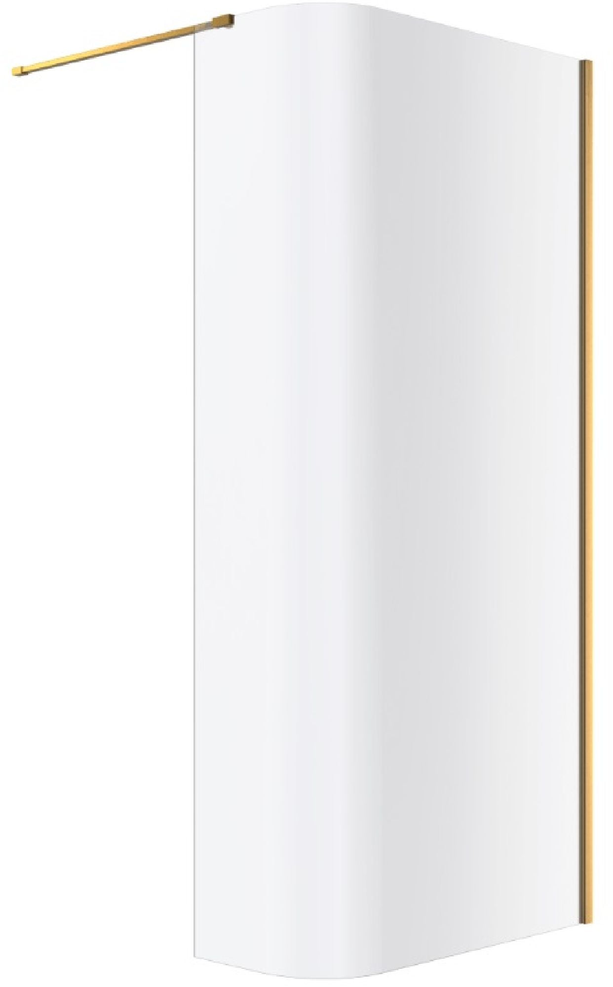 Excellent Vidoq sprchová zástěna walk-in 93 cm zlatá kartáčovaný/průhledné sklo KAEX.1507.930.LP.GB