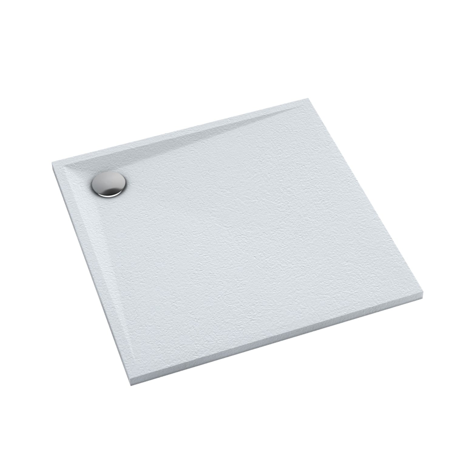 Schedline Libra White Stone čtvercová sprchová vanička 90x90 cm bílá 3SP.L1K-9090/B/ST