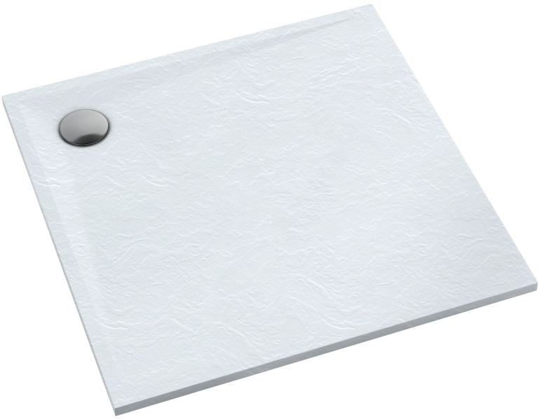 Schedline Libra White Stone čtvercová sprchová vanička 90x90 cm bílá 3SP.L1K-9090/B/ST