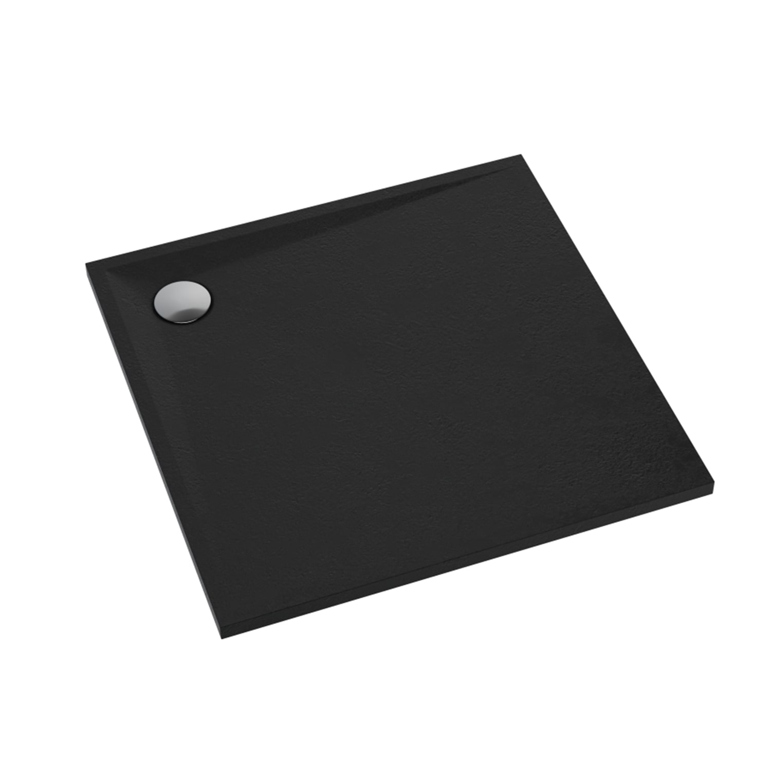 Schedline Libra Black Stone čtvercová sprchová vanička 90x90 cm černá 3SP.L1K-9090/C/ST