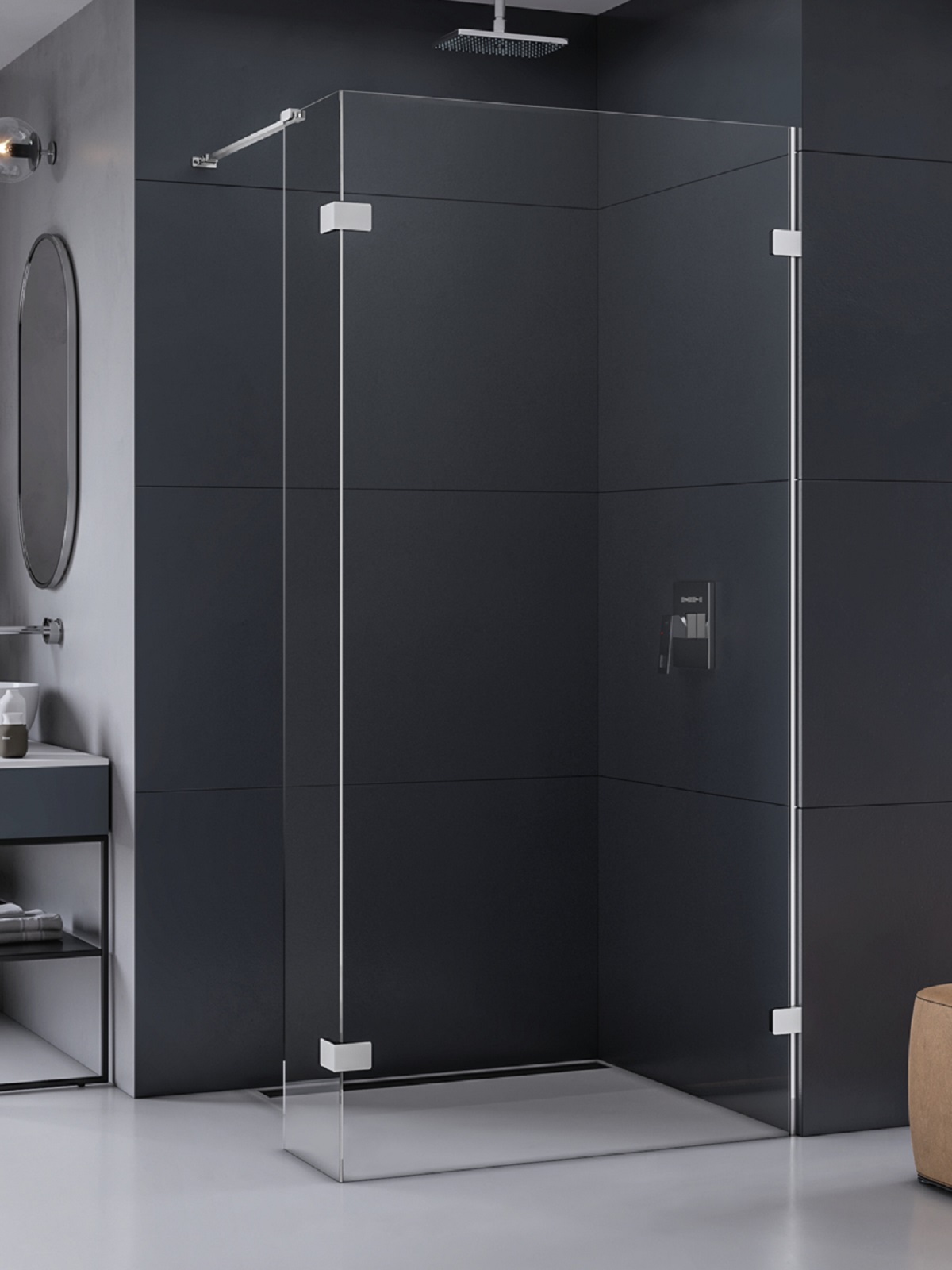 New Trendy Eventa sprchová zástěna walk-in 150 cm chrom lesk/průhledné sklo EXK-4637
