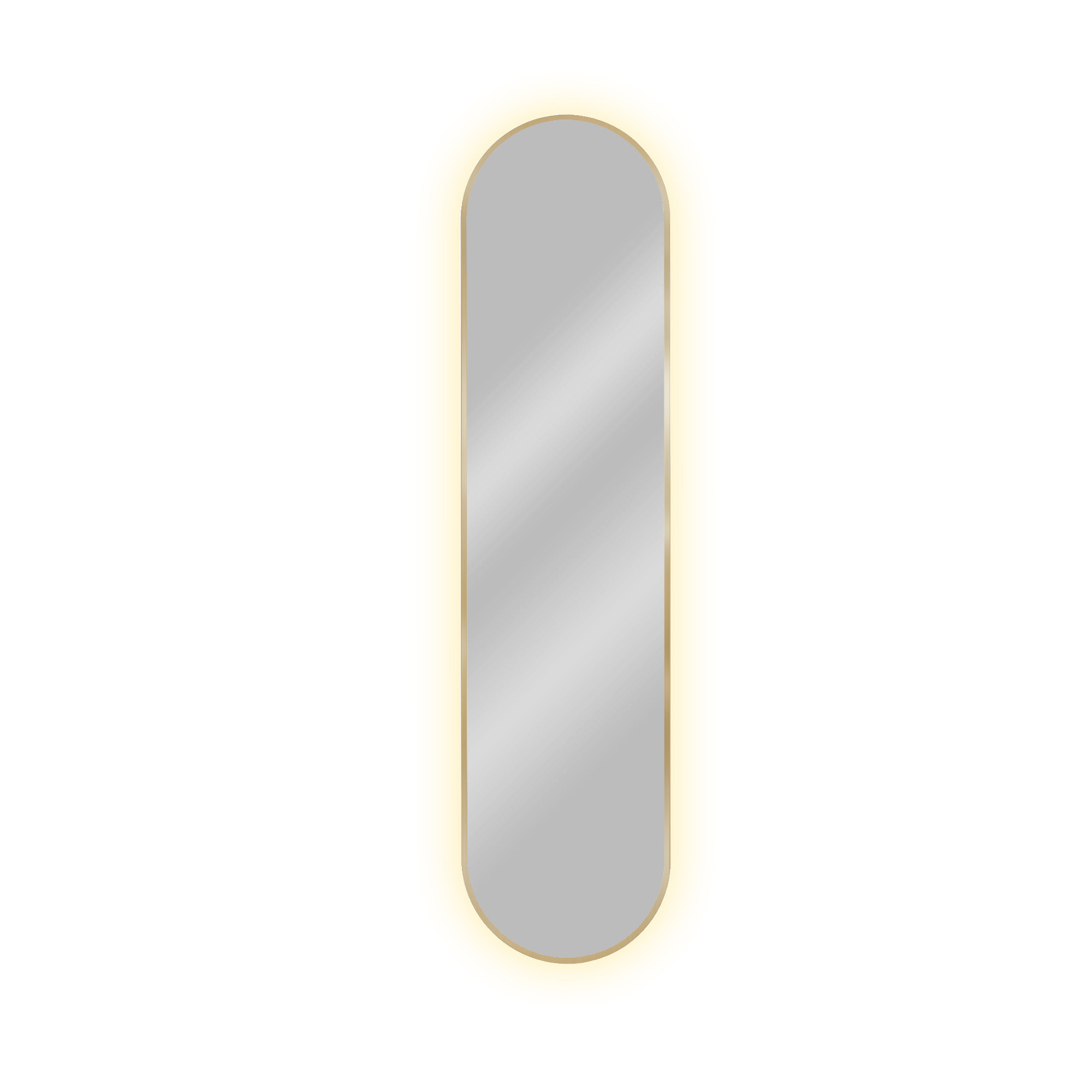 Baltica Design Tiny Border Pastille zrcadlo 60x90 cm oválný s osvětlením zlatá 5904107929255