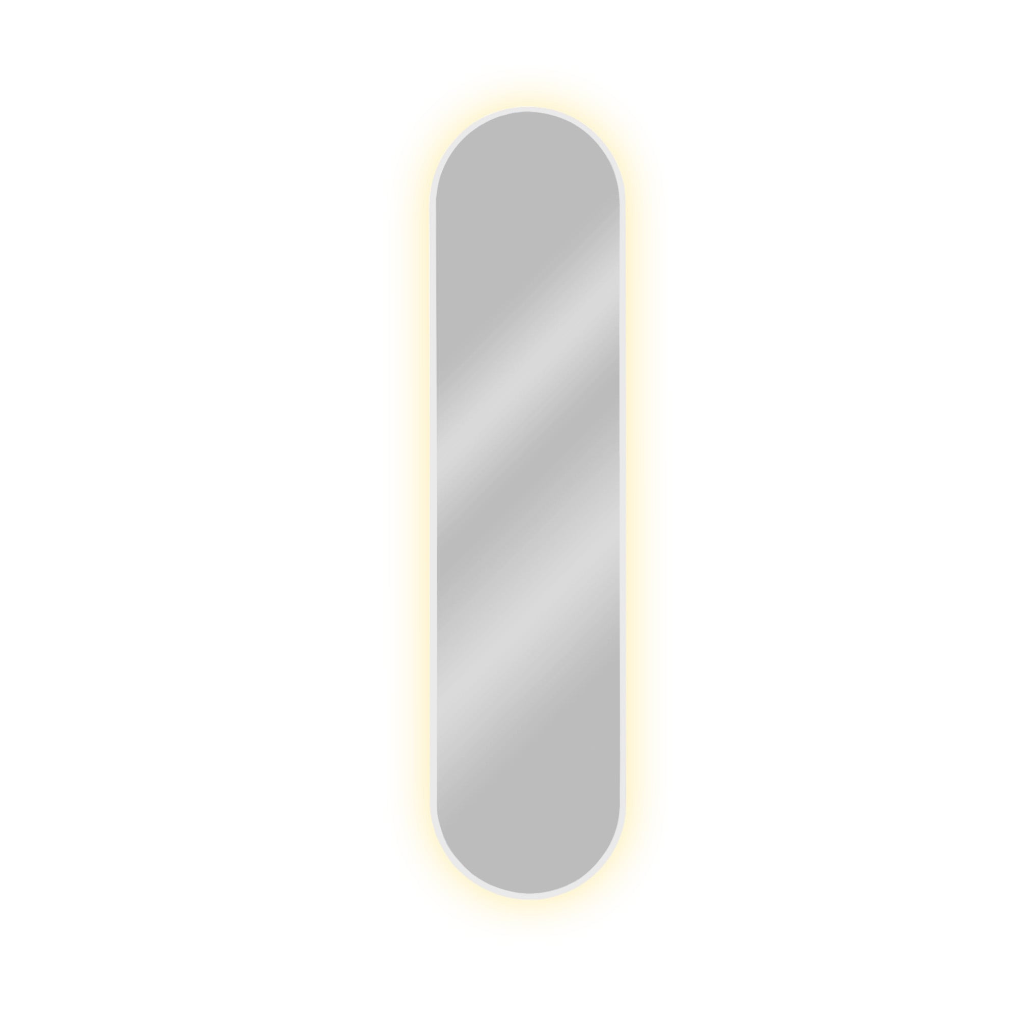 Baltica Design Tiny Border Pastille zrcadlo 50x100 cm oválný s osvětlením bílá 5904107929057