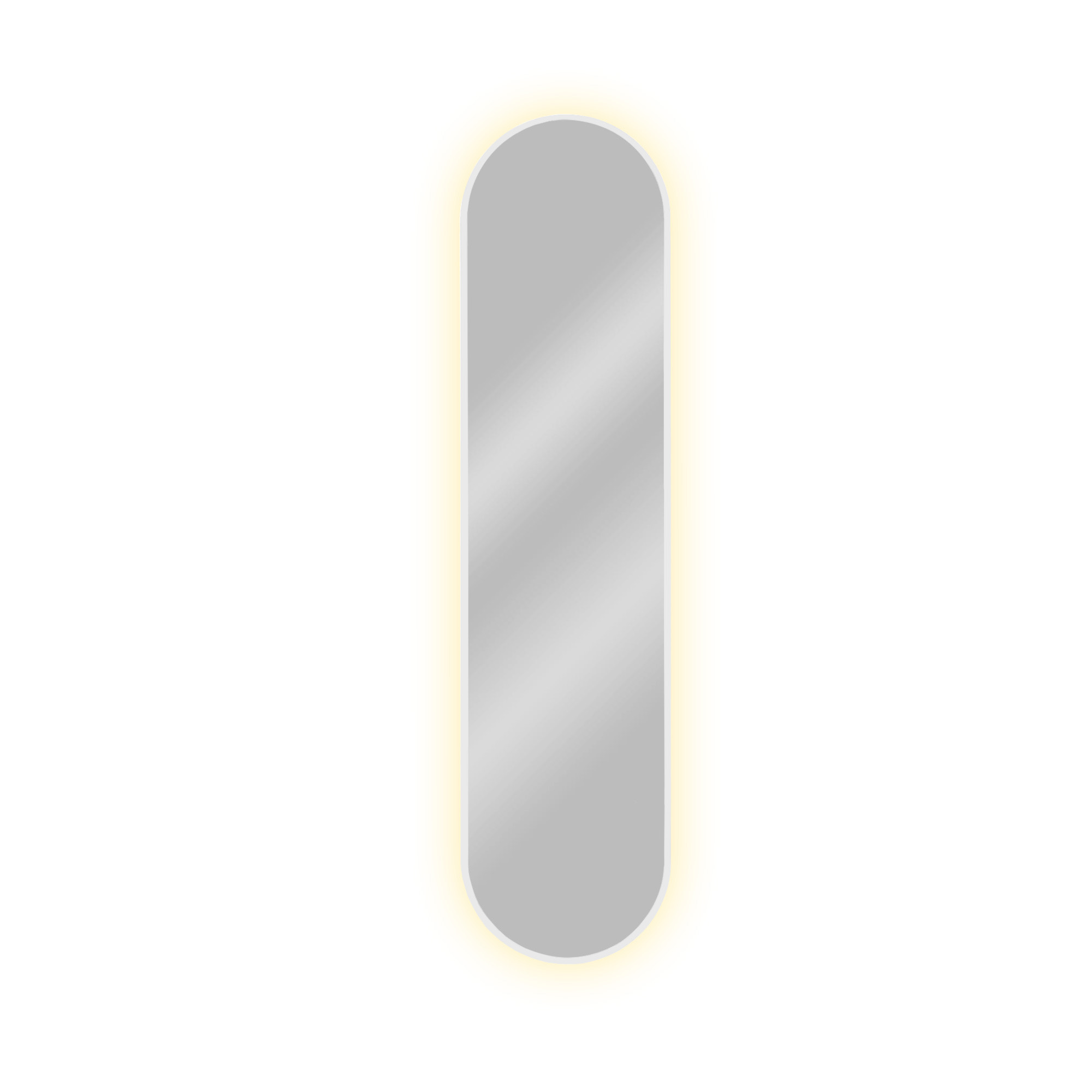 Baltica Design Tiny Border Pastille zrcadlo 60x120 cm oválný s osvětlením bílá 5904107928791