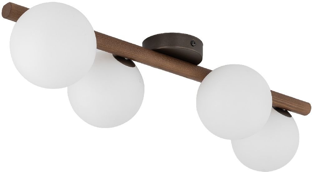 TK Lighting Estera stropní světlo 4x8 W dřevo 10270