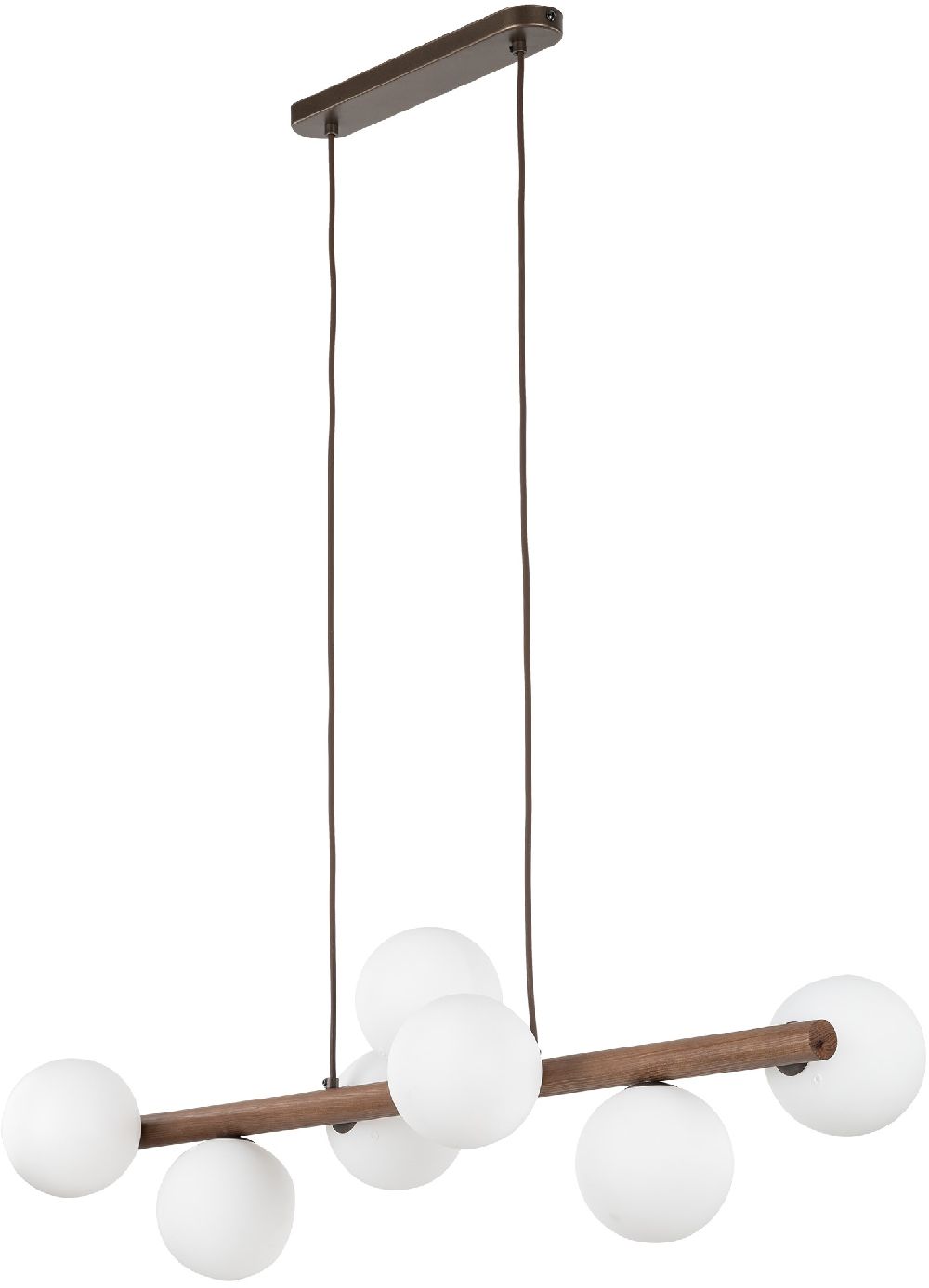 TK Lighting Estera závěsné svítidlo x8 W dřevo 10272