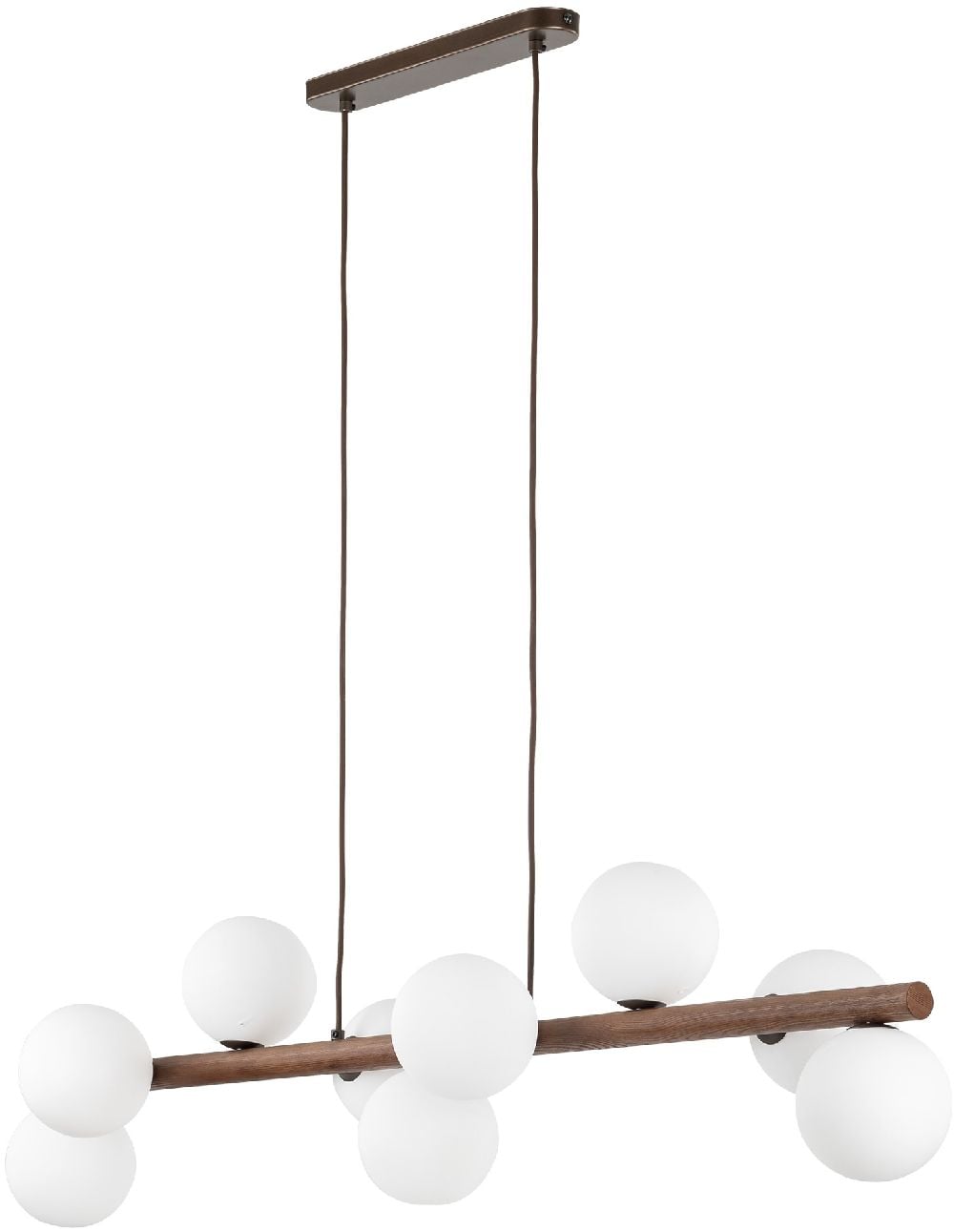 TK Lighting Estera závěsné svítidlo x8 W dřevo 10273