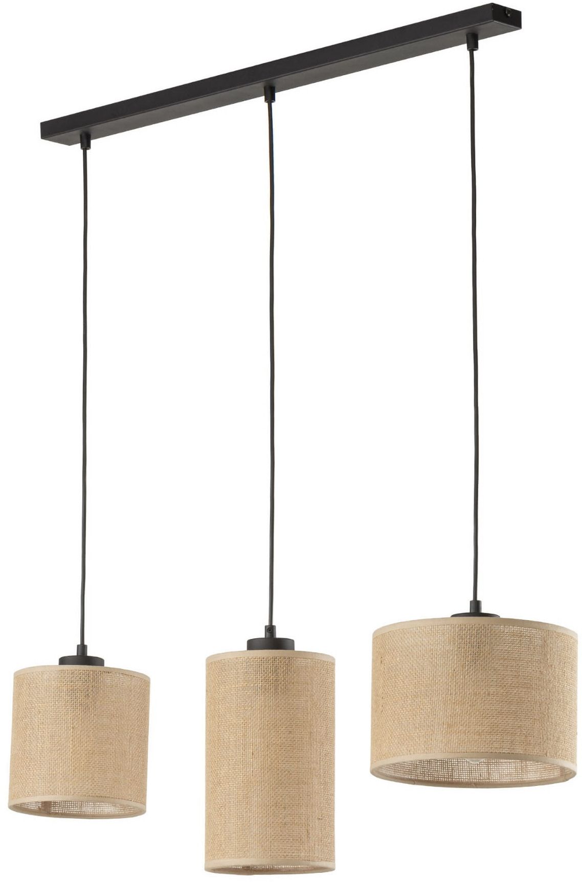 TK Lighting Juta závěsné svítidlo 3x15 W černá 4954