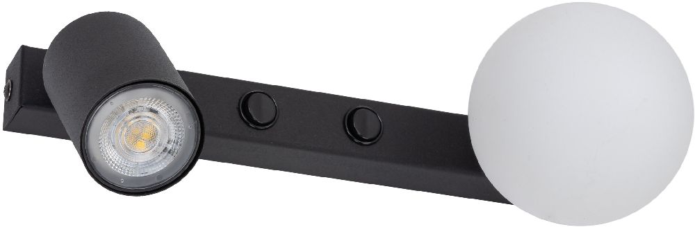 TK Lighting Vox nástěnné svítidlo 2x10 W černá 10148