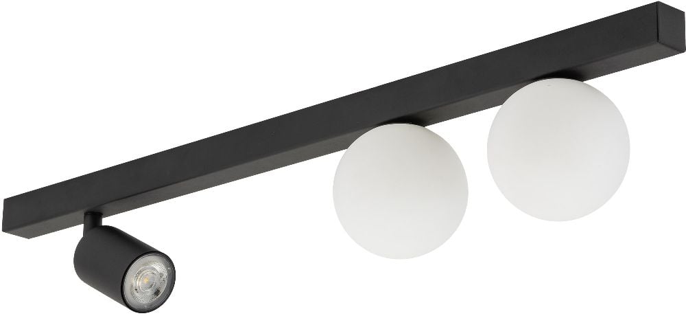 TK Lighting Vox stropní světlo 3x10 W černá 10001
