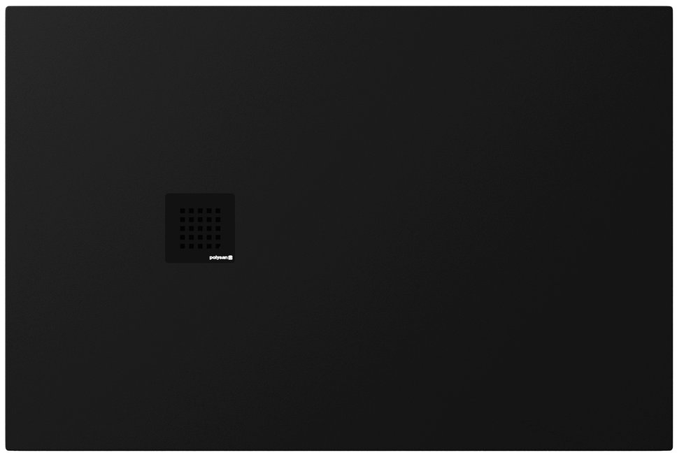 Polysan Treneca obdélníková sprchová vanička 130x80 cm černá 84303.21