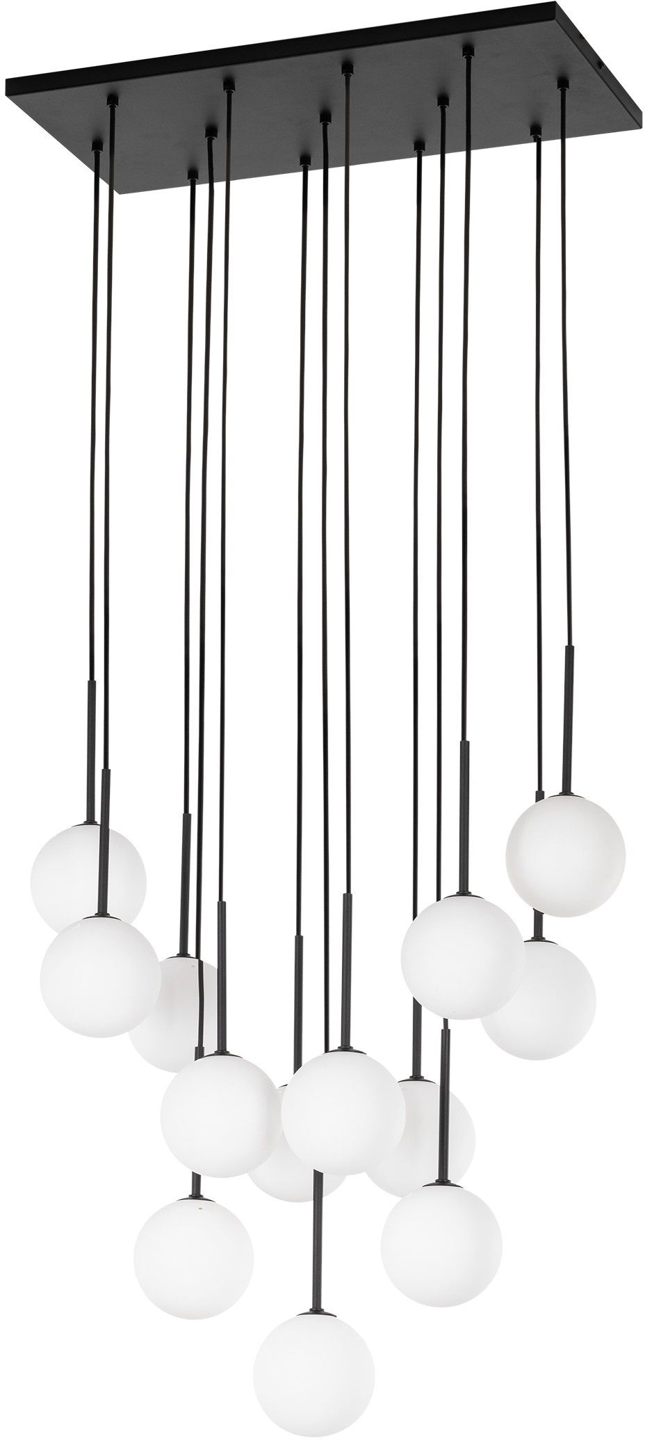 TK Lighting Martin závěsné svítidlo x6 W bílá-černá 10079