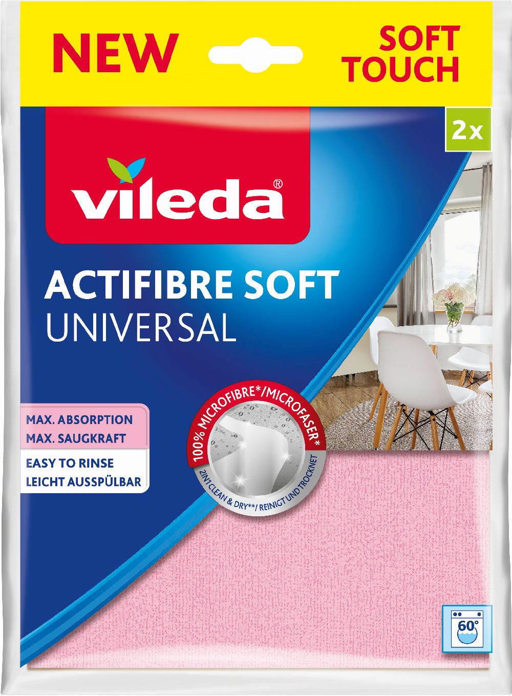 Vileda Actifibrte Soft sada úklidových hadříků 171813