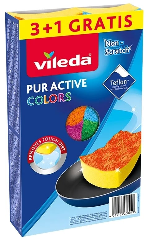 Vileda Pur Active Colors houba na nádobí 169492