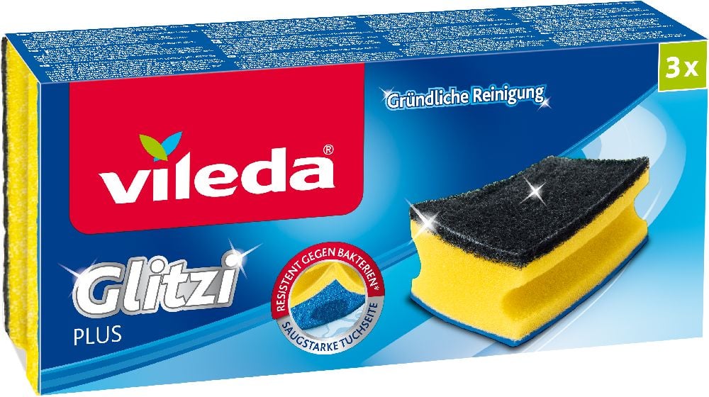 Vileda Glitzi Plus houbička na nádobí 138203