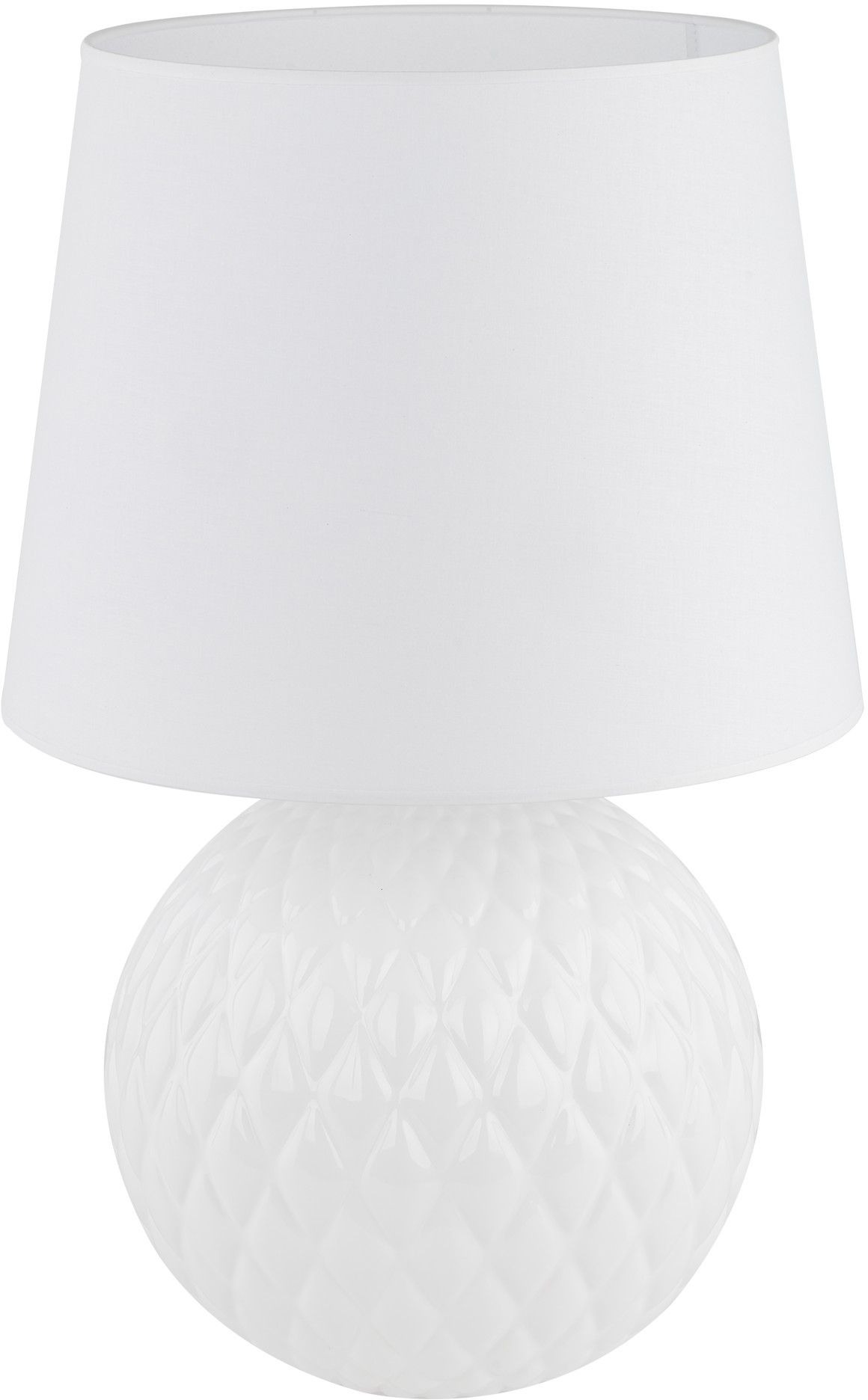 TK Lighting Santana stolní lampa 1x15 W bílá 16046