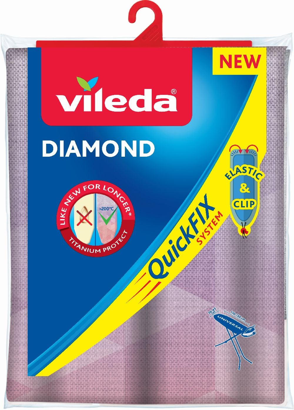 Vileda Diamond povlak na žehlicí prkno 130x45 cm 173333