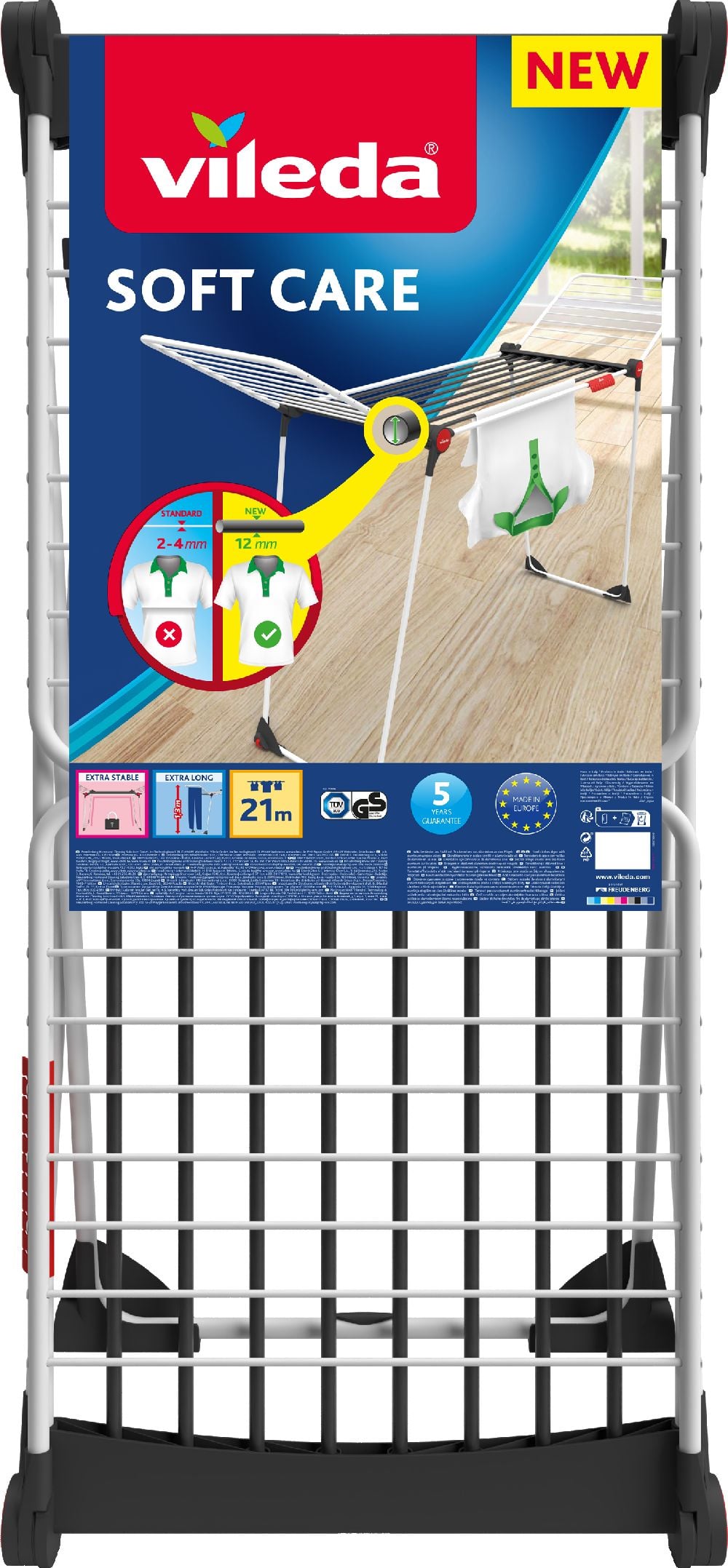 Vileda Soft Care sušák na prádlo stojící 170775