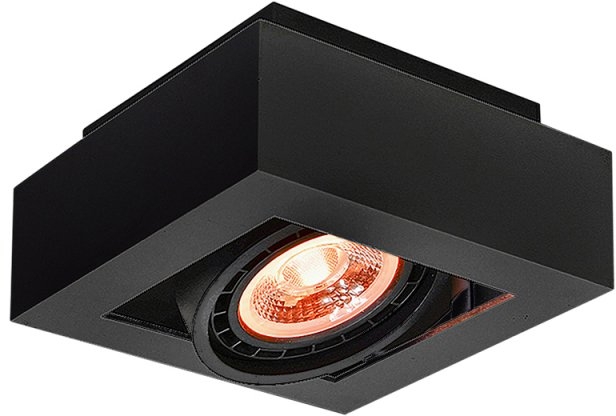 GTV Loid stropní světlo 1x40 W černá OS-LOID-GU10-10-DEC