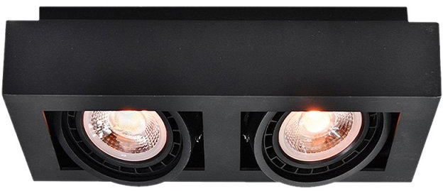 GTV Loid stropní světlo 2x40 W černá OS-LOID-2GU10-10-DEC