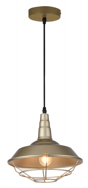 GTV Solen závěsné svítidlo 1x40 W zlatá OS-SOL-40-DEC