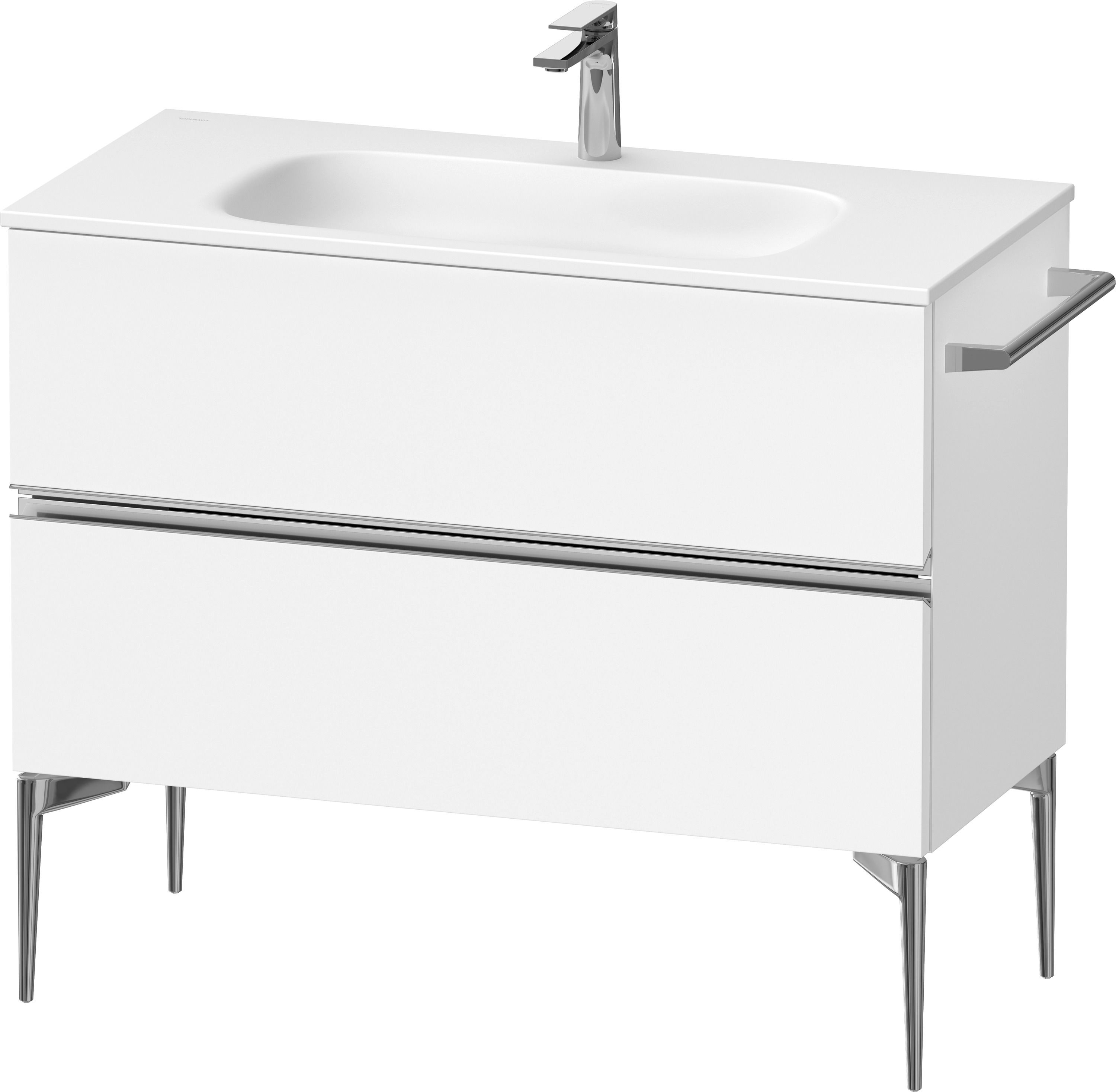 Duravit Sivida skříňka 101x47.7x59.2 cm pod umyvadlo závěsná bílá-chrom SV4652010180000